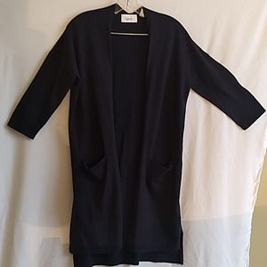 Kersh  Dark Gray/Blue  Duster  Cardigan